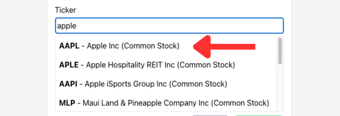 dropdown view